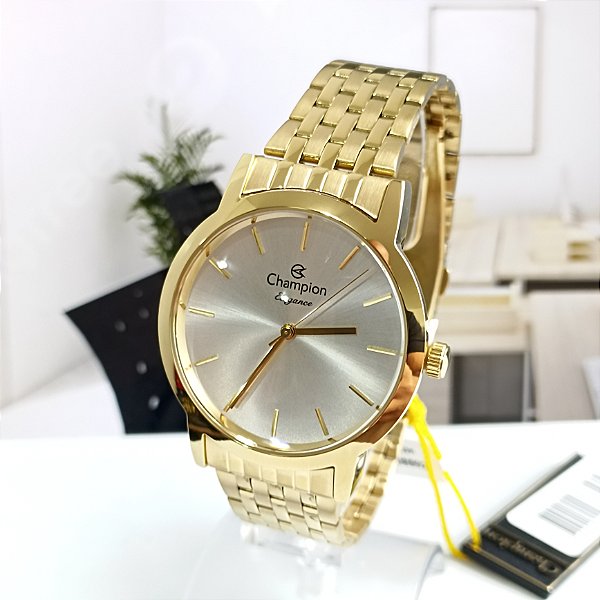 Relógio Champion Feminino Dourado CN27732H