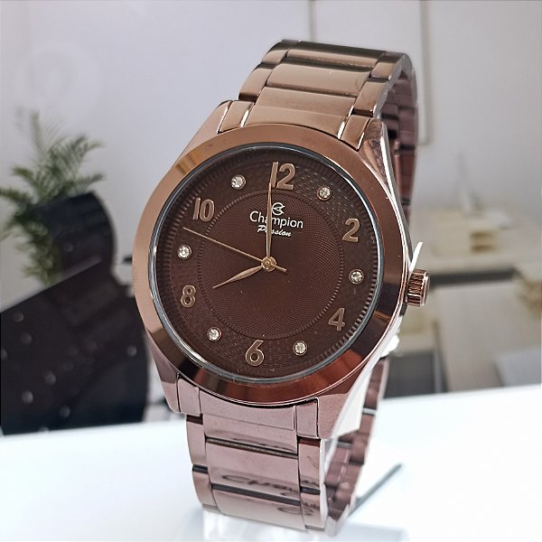Relógio Champion Feminino  Chocolate CN29230R