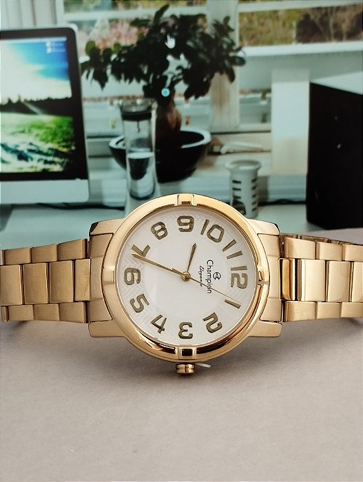 Relógio Champion Feminino Dourado CN26457H