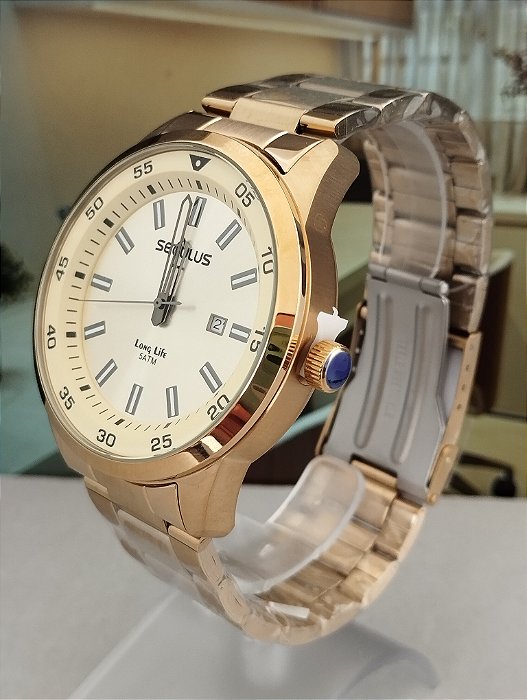 Relógio Seculus Masculino Long Life 20786GPSVDA2