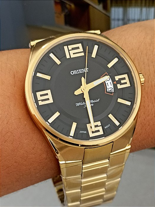 Relógio  Orient Analógico Dourado Masculino MGSS1233 P2KX