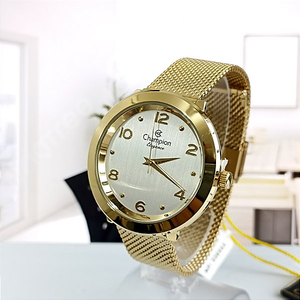 Relógio Champion CN24511H Feminino Dourado