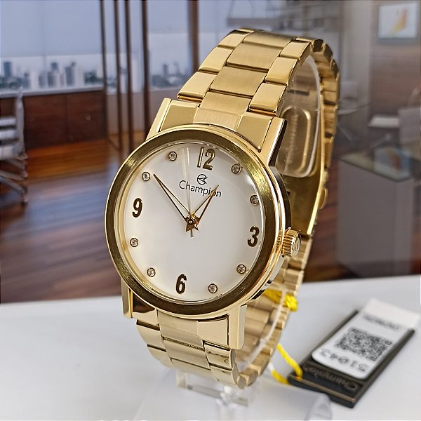 Relógio Champion Dourado Feminino CN29025H