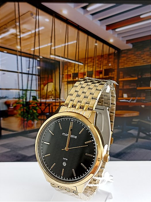 Relógio Mondaine Dourado Masculino 99588GPMVDA1