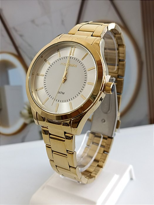 Relógio Mondaine Feminino Analógico Dourado 99231LPMVDE1