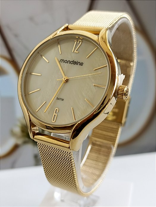 Relógio Feminino Mondaine 32433LPMVDE1 Dourado