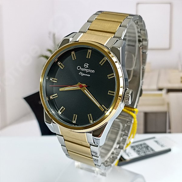 Relógio Champion Unissex Analógico Prata/Dourado CN27590P