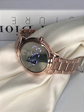 Relógio Champion Feminino Digital Rosé CH48046P