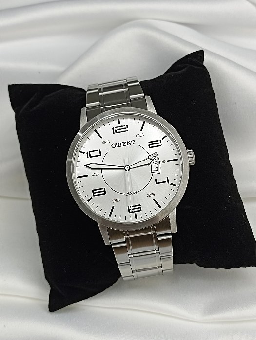 Relógio Orient Masculino Ref: Mbss1381 S2sx Casual Prateado