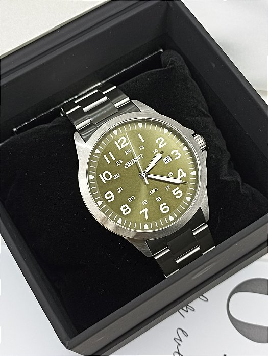 Relógio Orient Masculino Ref: Mbss1380 E2sx Casual Prateado