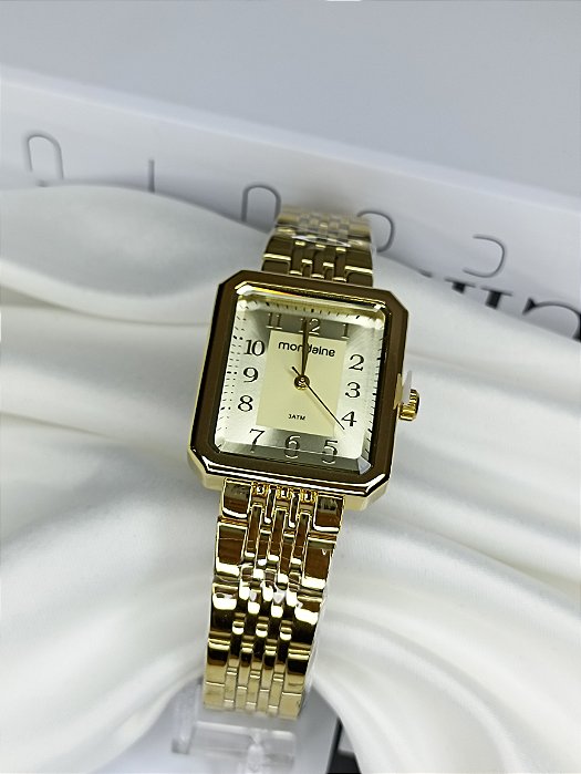 Relógio mondaine feminino dourado 32358lpmvde1 original