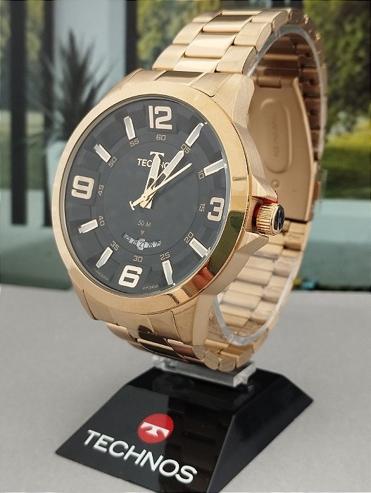 Relógio Technos Masculino Dourado 2117lbo/4p