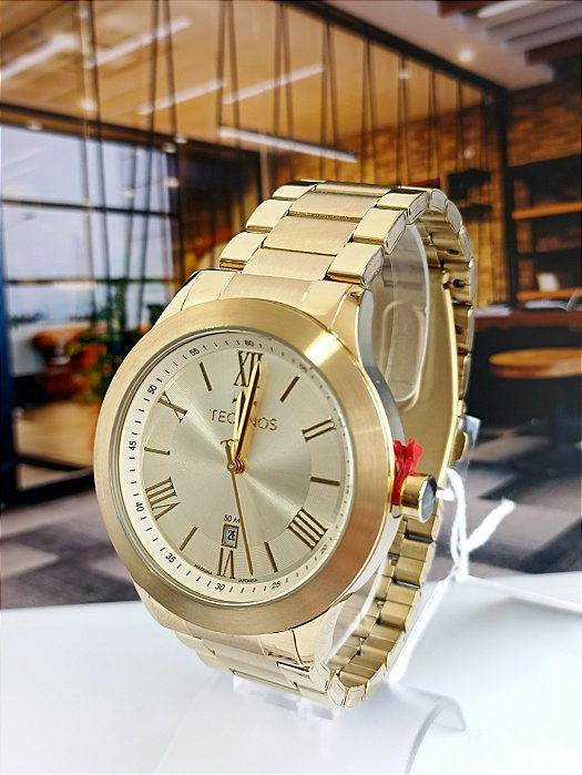 Relógio Technos Masculino Dourado 2115nbs/1x