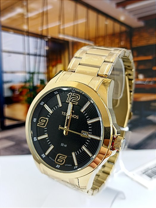 Relógio Masculino Technos Dourado Analógico 2115Mwps1P