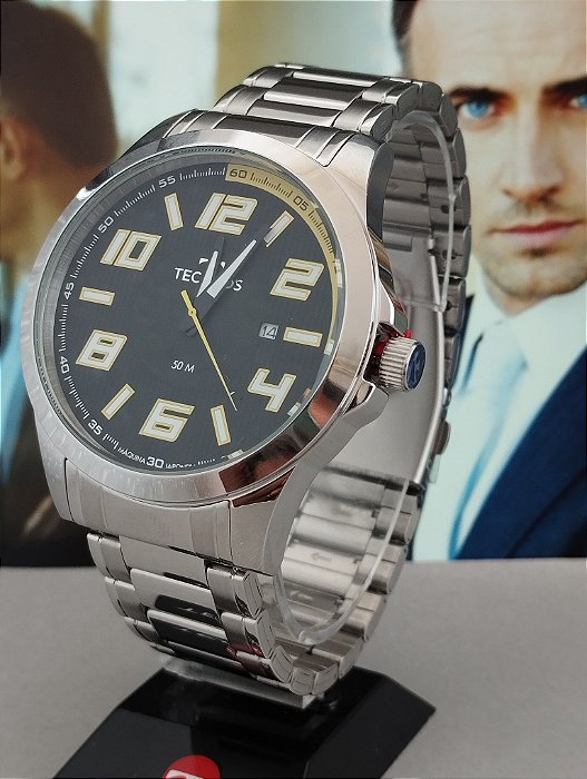 Relógio Technos Masculino Performance Racer 2115KNE/1Y Prata