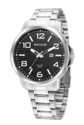 Relógio Seculus Masculino Prata Original 44094g0svna1