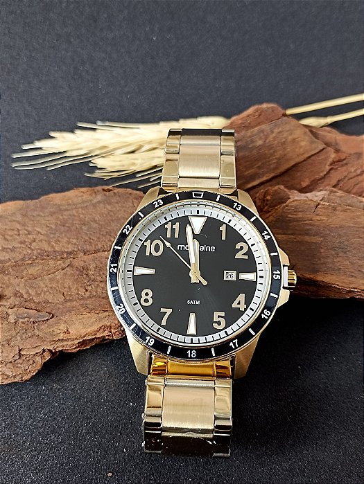 Relógio Masculino Aço Casual Dourado 99674GPMVDA2