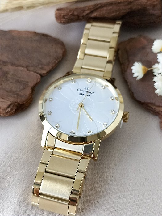 RELÓGIO CHAMPION FEMININO CN25878G DOURADO
