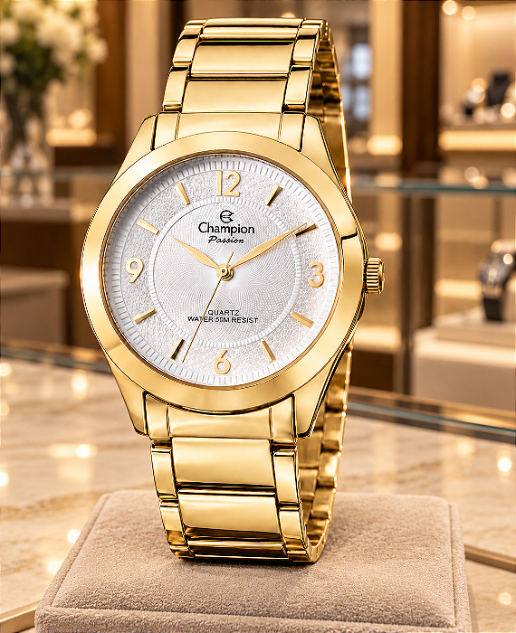 RELÓGIO CHAMPION FEMININO DOURADO CN28866I