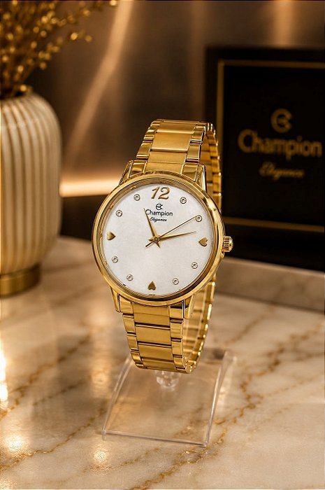 RELÓGIO CHAMPION FEMININO DOURADO CN24066G