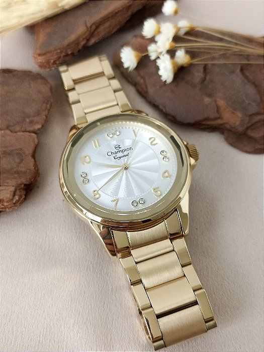 RELÓGIO CHAMPION FEMININO DOURADO CN25243G