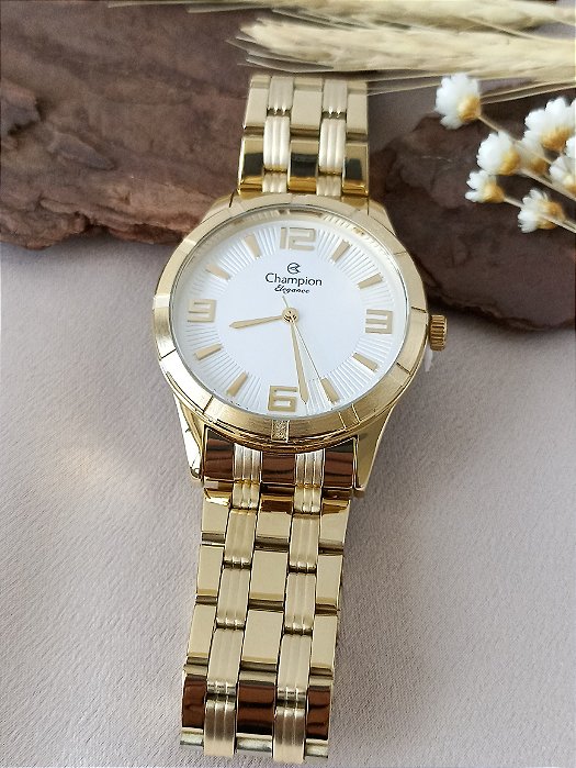 RELÓGIO CHAMPION FEMININO DOURADO CN25154G