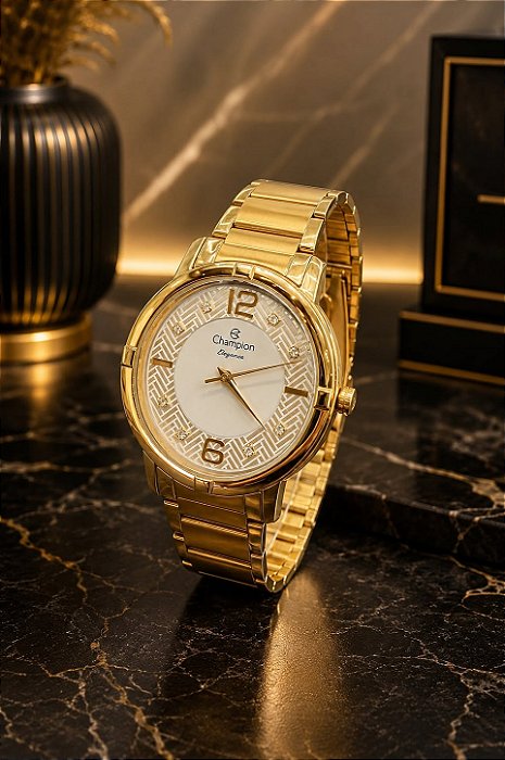 RELÓGIO CHAMPION FEMININO DOURADO CN25252G
