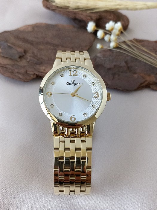 RELÓGIO CHAMPION FEMININO DOURADO CN24146G