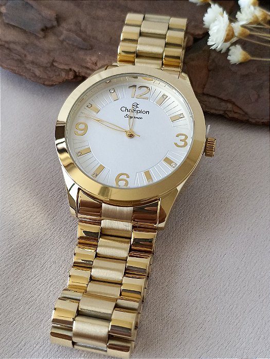 RELÓGIO CHAMPION FEMININO DOURADO CN25216G