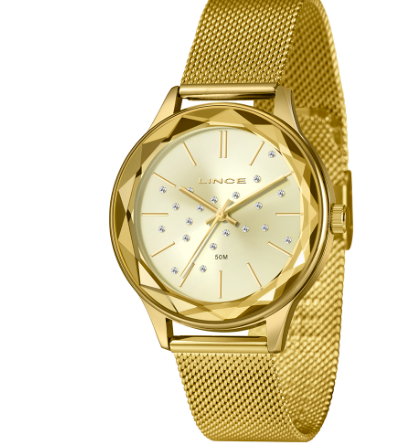 RELOGIO GRACE FEMININO ANALOGICO LRG4782L40 DOURADO
