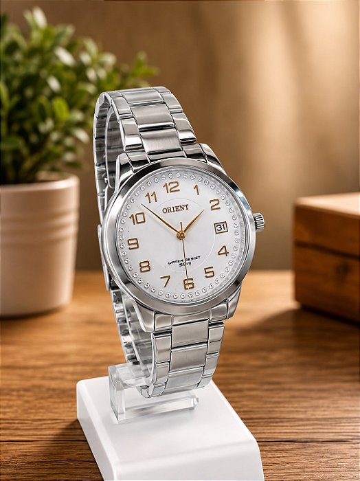 RELÓGIO ORIENT ETERNAL FEMININO ANALÓGICO FBSS1192 PRATA