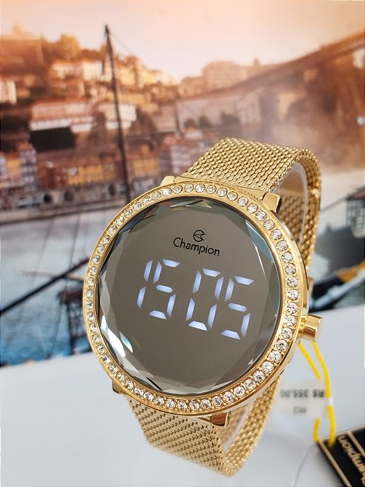 Relógio  Champion Digital Dourado CH48037B