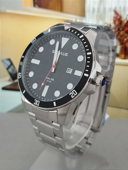 Relógio Seculus Masculino Long Life 20789G0SVNA1