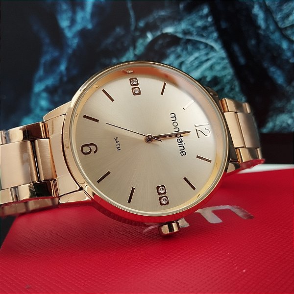 RELÓGIO MONDAINE FEMININO DOURADO 32600LPMKDE1