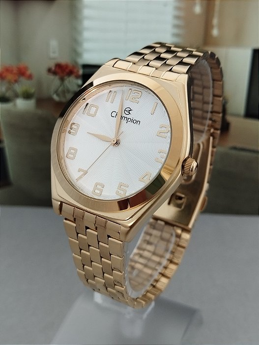 Relógio Champion Social CH22966H Quartz Dourado