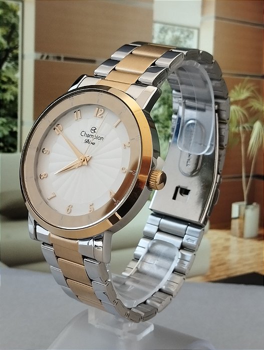 Relógio Champion Dourado Feminino CN26662B