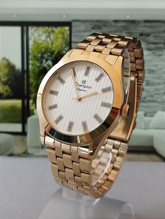 Relógio Champion Feminino Dourado - Elegance - CN26706H