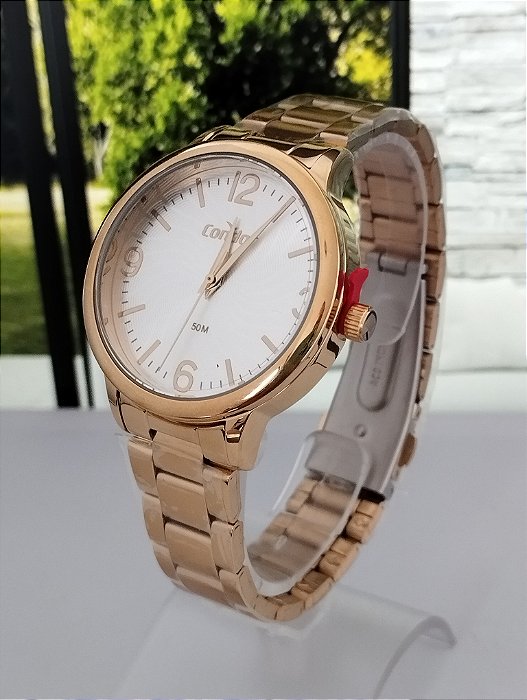 RELÓGIO CONDOR FEMININO DIA A DIA DOURADO - CO2035NCI/4K