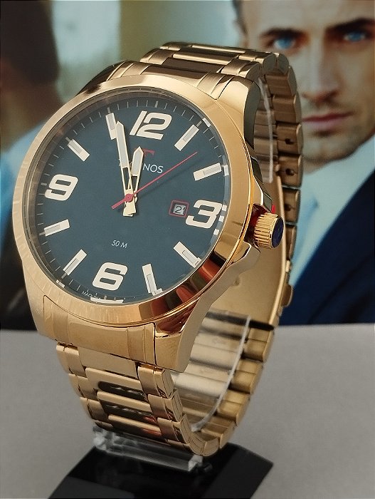 Relógio Technos Masculino Racer Dourado 2115MPIS/4A