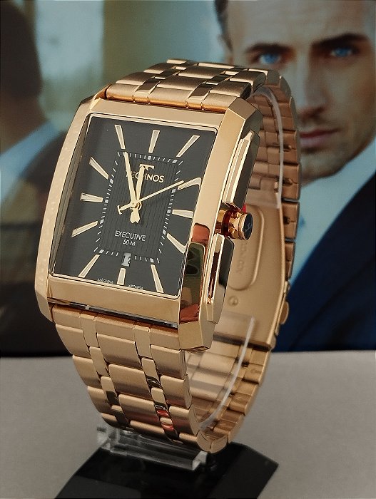 Relógio Technos Masculino Executive Dourado 2117LDM/1P