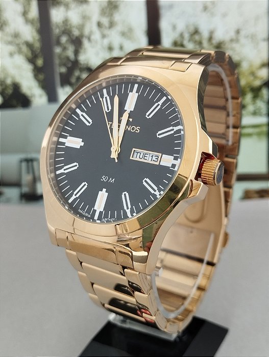Relógio Technos Masculino Steel Dourado 2305BB/1P