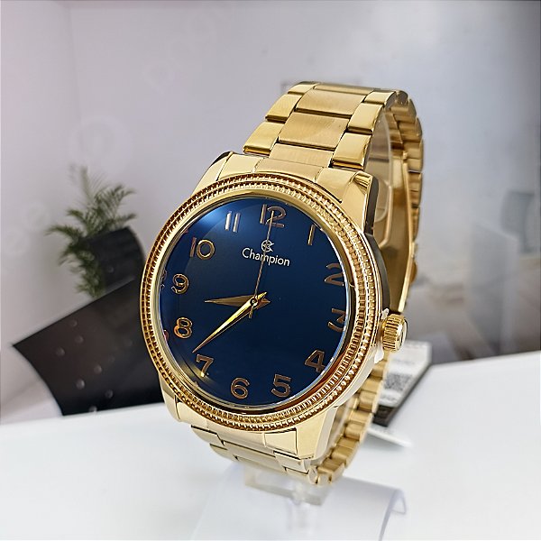 Relógio Champion Feminino Ref: Cn29490a Casual Dourado