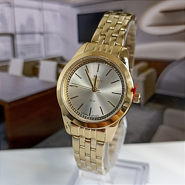 Relogio Technos Dourado Classico 2035MZS/1X