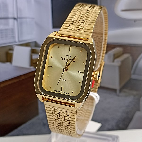 Relogio Technos Dourado Classico 2035MZG/1D