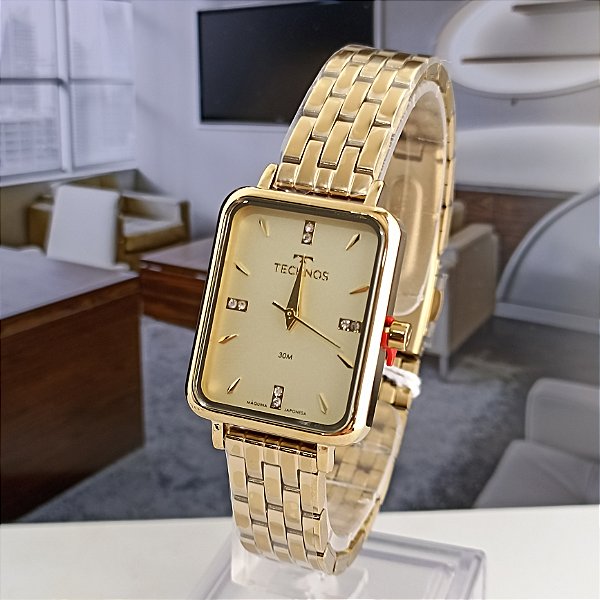 Relogio Technos Dourado Classico GL32A0/1X