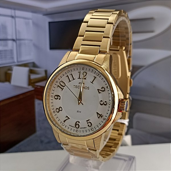 Relogio Technos Dourado  Classico 2035MYX/1K