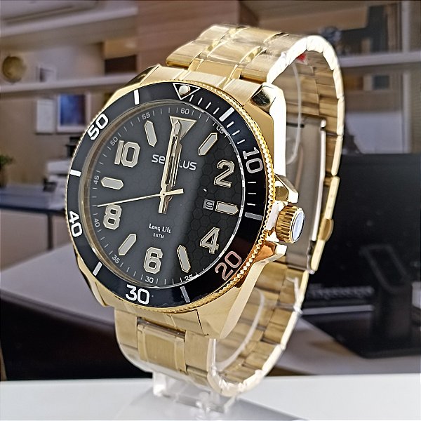 Relógio Seculus Masculino 77242GPSVDA2