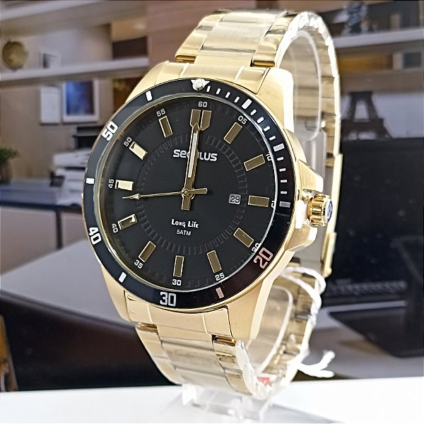 Relógio Seculus Masculino 44203GPSVDA4