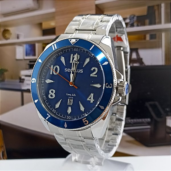 Relógio Seculus Masculino 77259GOSVNA1