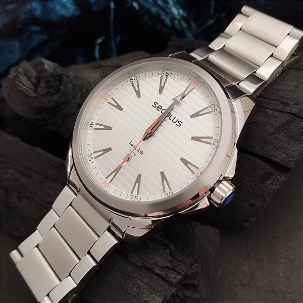 Rélogio Seculus Masculino Prata - 77239G0SVNA1